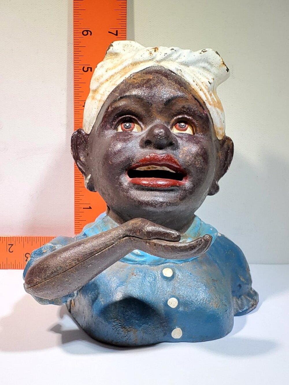 VINTAGE BLACK AMERICANA JOHN HARPER ***THE MAID*** CAST IRON MECHANICAL BANK
